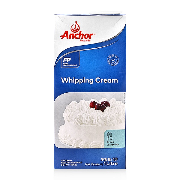 This is the tvi for anchor uht extra whipping cream. 