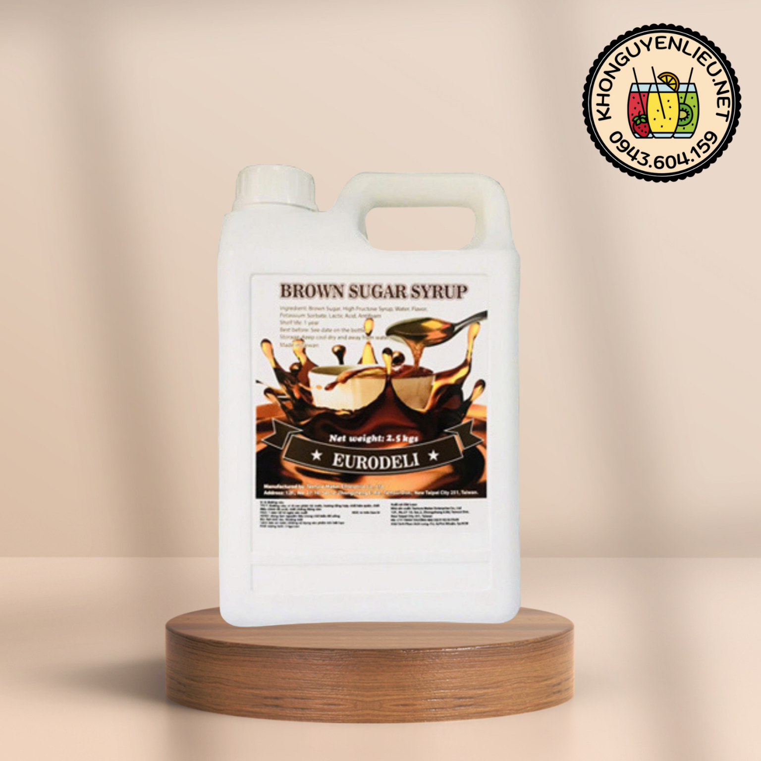 Siro Đường Đen Eurodeli 2.5kg