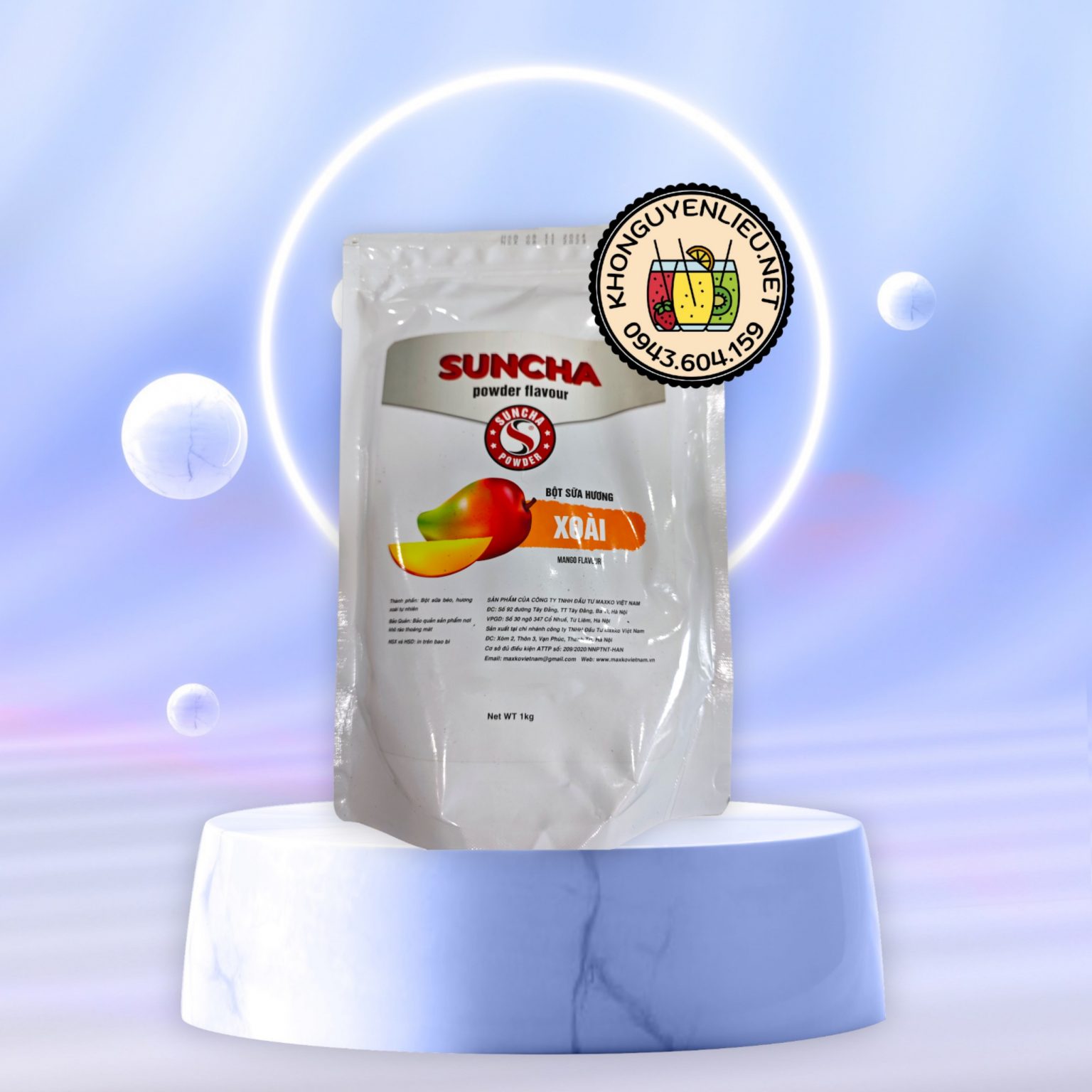 Bột sữa hương Xoài Suncha túi 1 kg