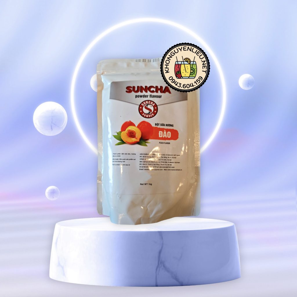 Bột sữa hương Đào Suncha túi 1 kg