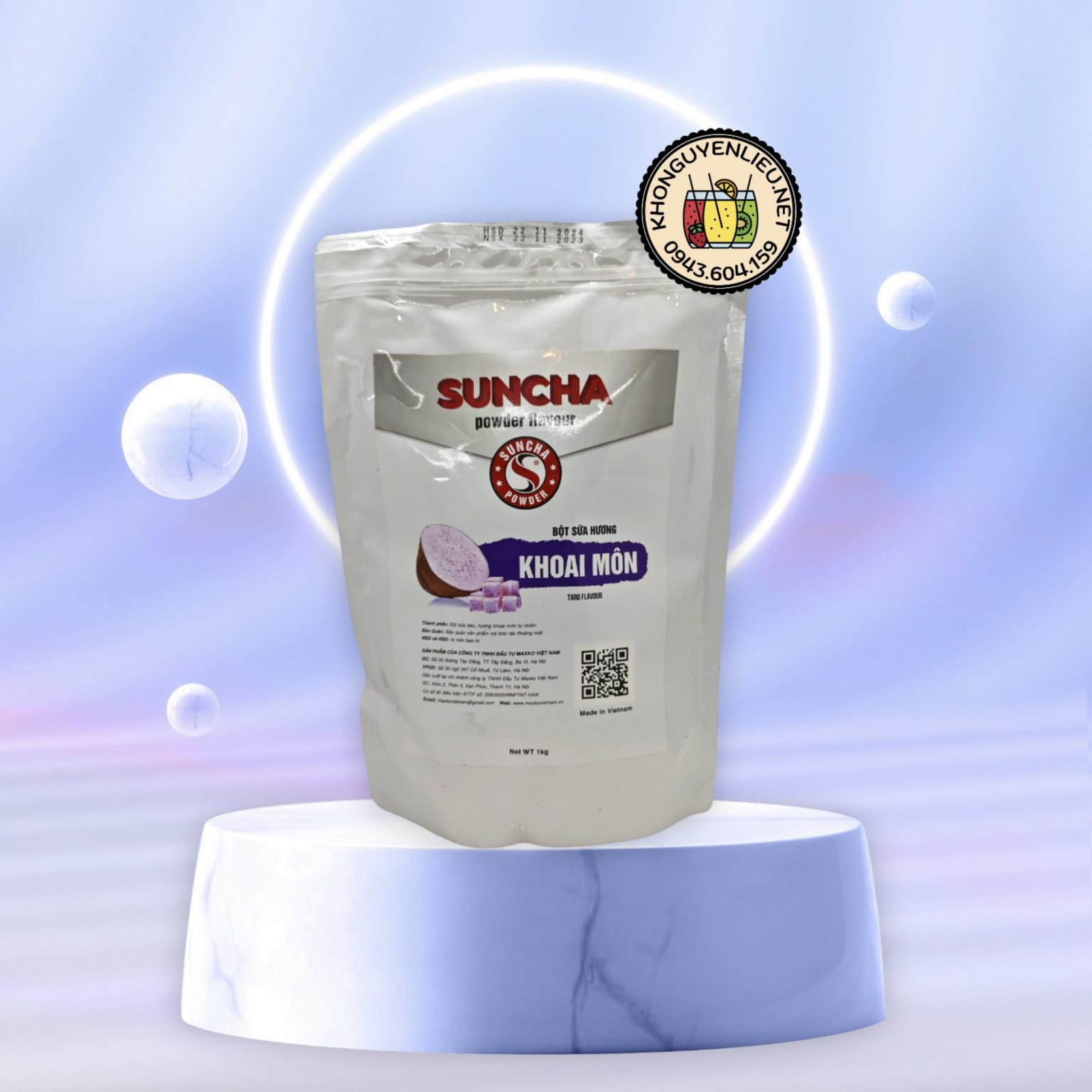 Bột sữa hương Khoai môn Suncha túi 1 kg