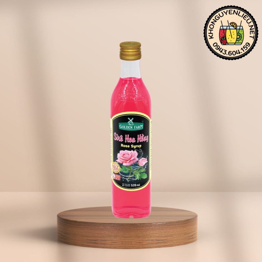Siro Hoa Hồng Golden Farm 520ml