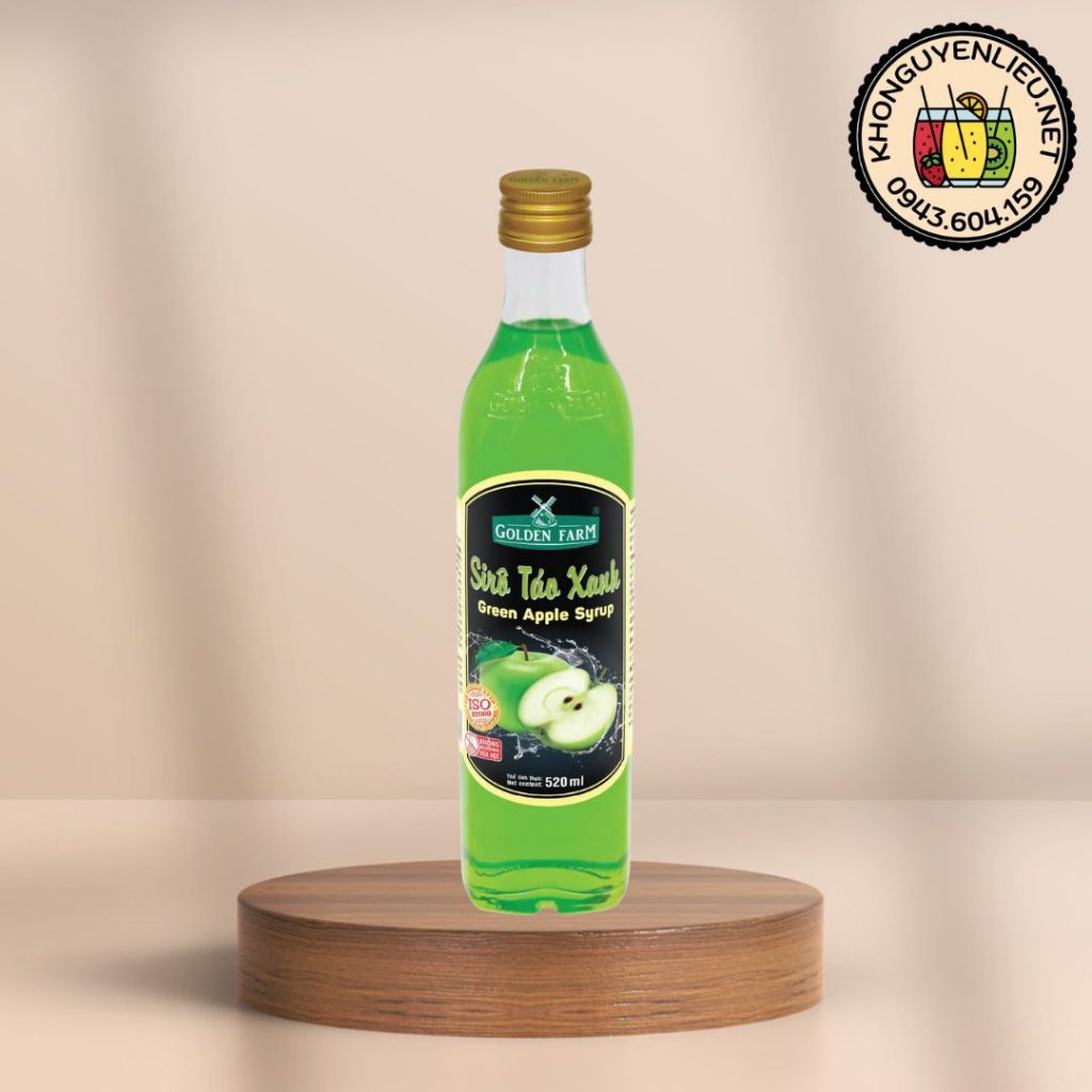 Siro Táo Xanh Golden Farm 520ml