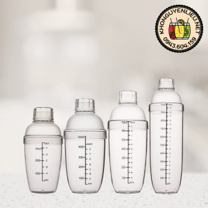 Bình lắc nhựa kèm nắp