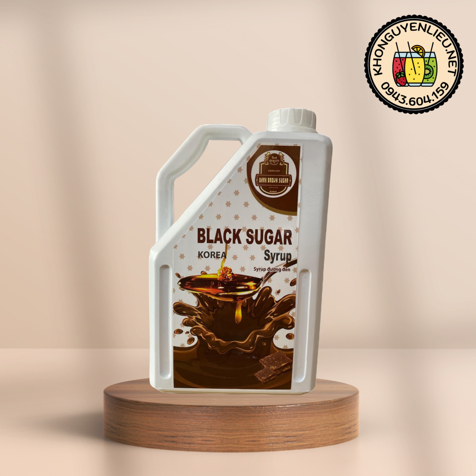 Siro Đường Đen Hàn Quốc Can 2.5kg