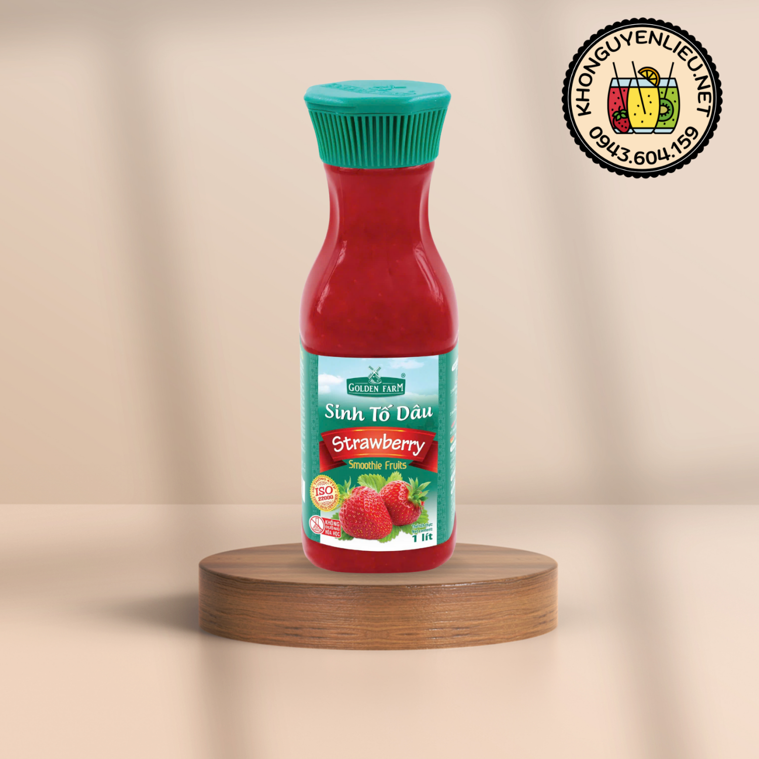 Mứt GOLDEN FARM Dâu 1L