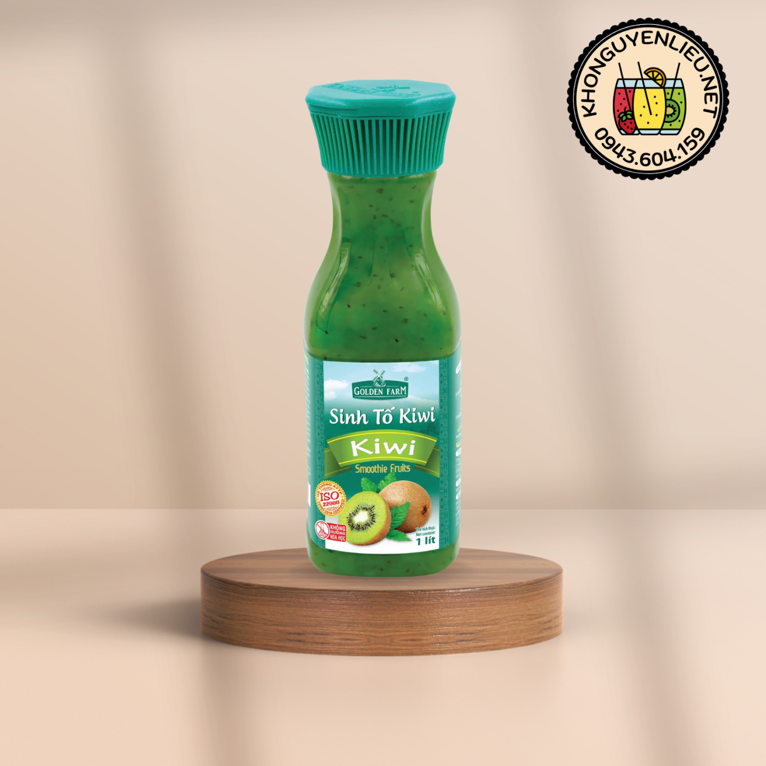 Mứt GOLDEN FARM Kiwi 1L