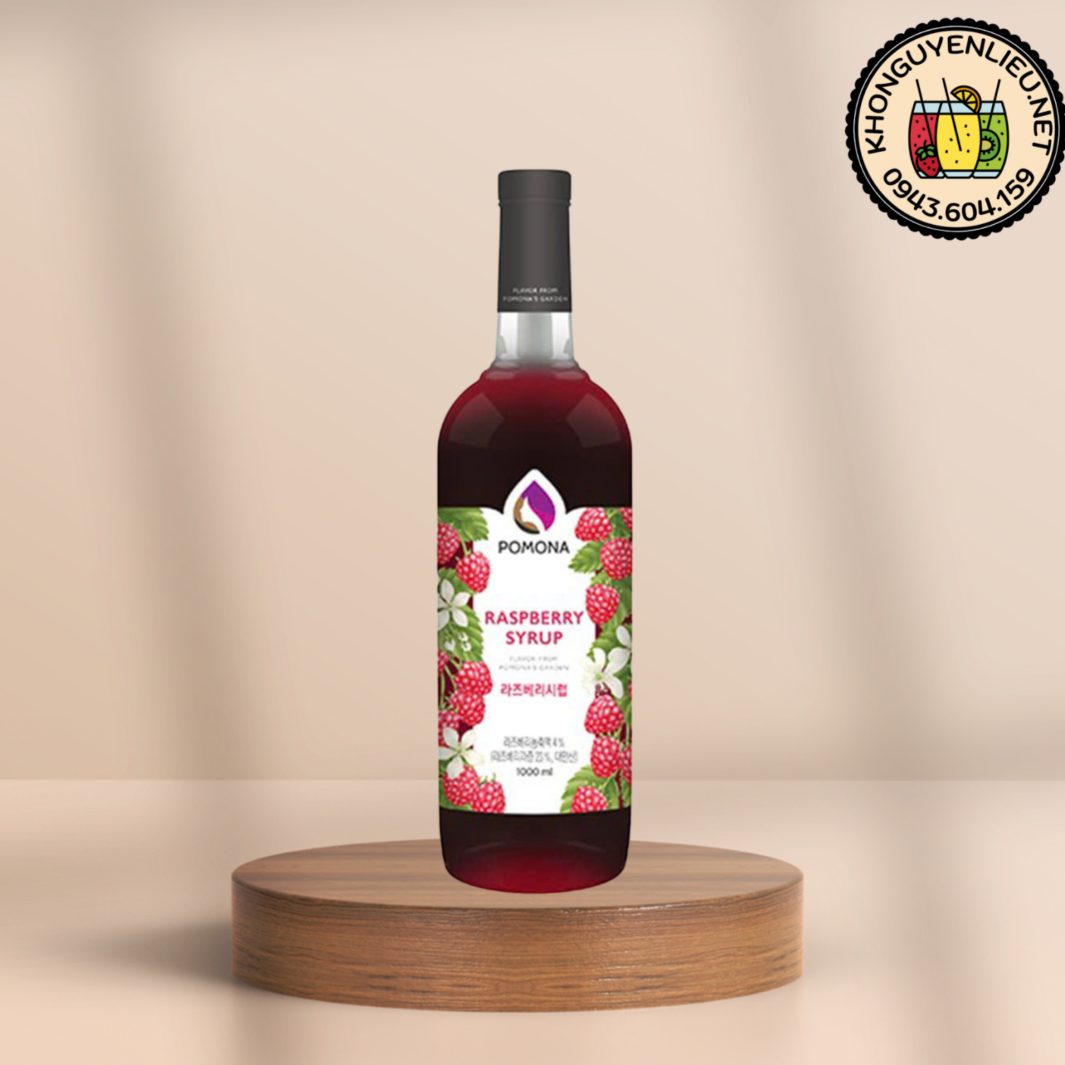 Siro Phúc Bồn Tử Pomona 1L