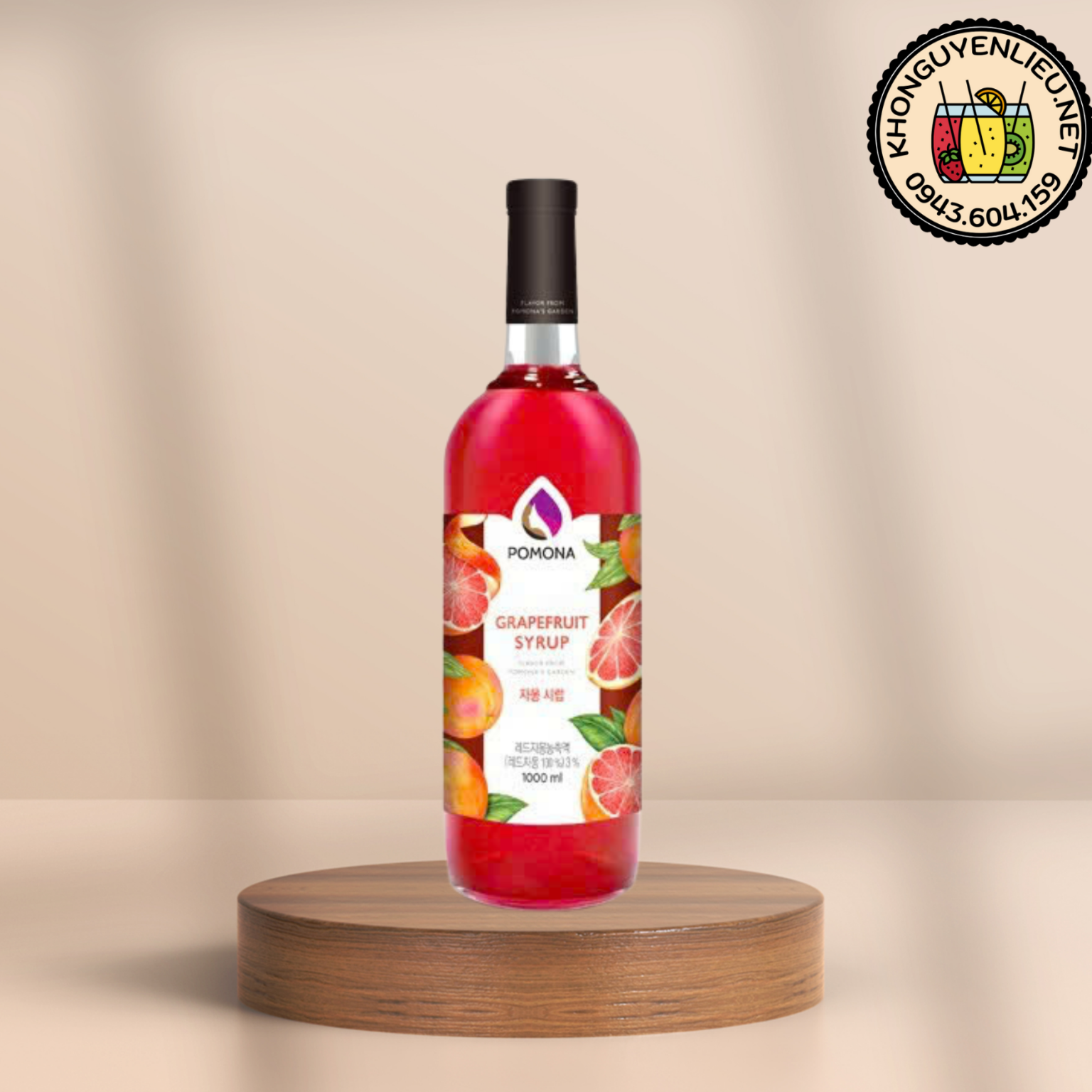 Siro Bưởi Hồng Pomona 1L