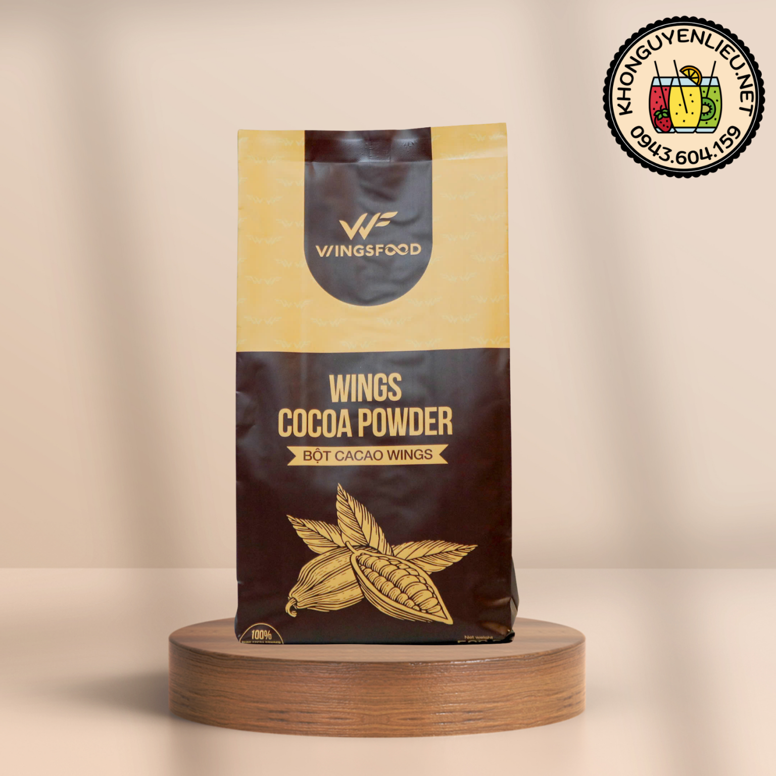 Bột Cacao Wing gói 500g