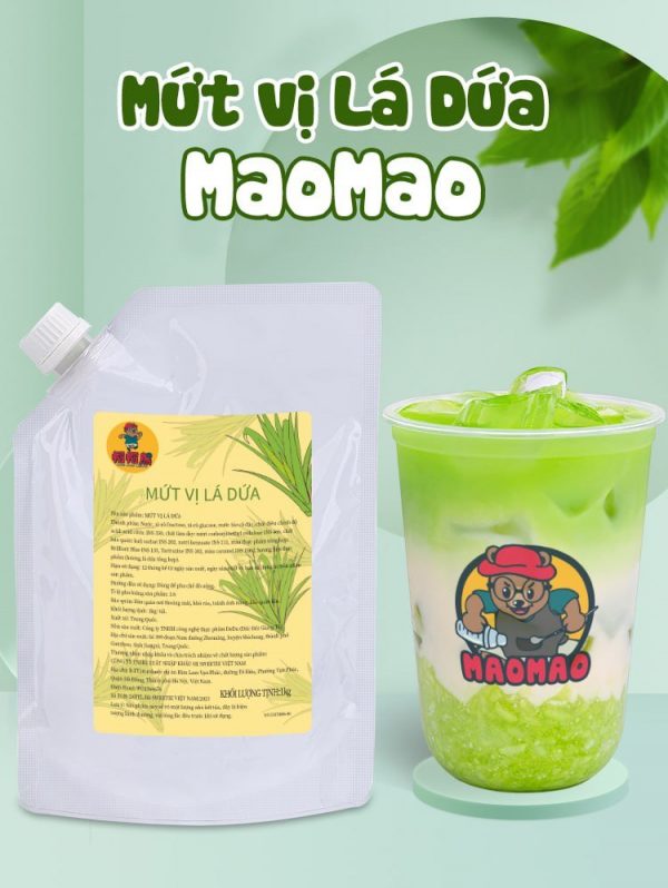 Mứt Lá Dứa MaoMao 1.2Kg