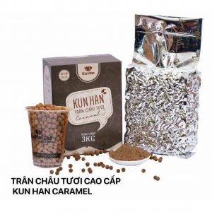 TRÂN CHÂU TƯƠI KUNHAN HƯƠNG CARAMEL 3KG