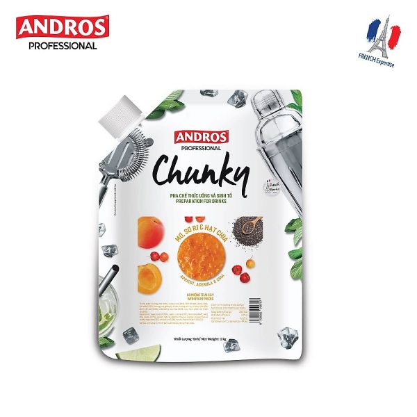 Mứt Chunky Mơ Sơ ri & Hạt chia túi 1kg