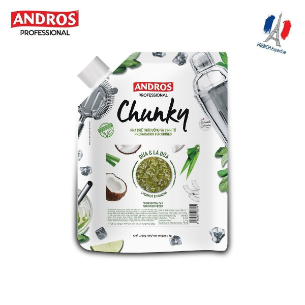 Mứt Chunky Dừa & Lá Dứa túi 1kg