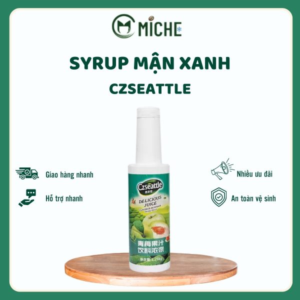 Siro Mận Xanh Czseattle Chai 1.25kg