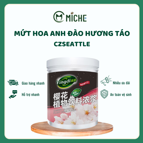 Mứt Hoa Anh Đào Hương Yingdi Táo Hộp 1.25kg