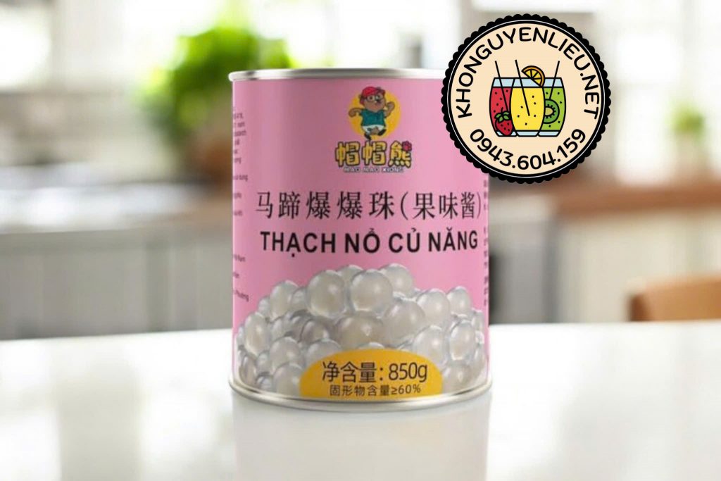 Thạch Nổ Củ Năng Trắng / Hồng Maomao 850gr