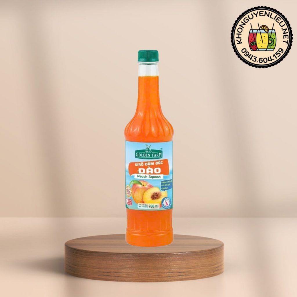 Siro Đào Golden Farm Chai 700ml