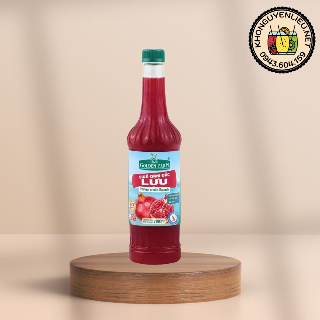 Siro Lựu Golden Farm Chai 700ml Siro Lựu Golden Farm Chai 700ml