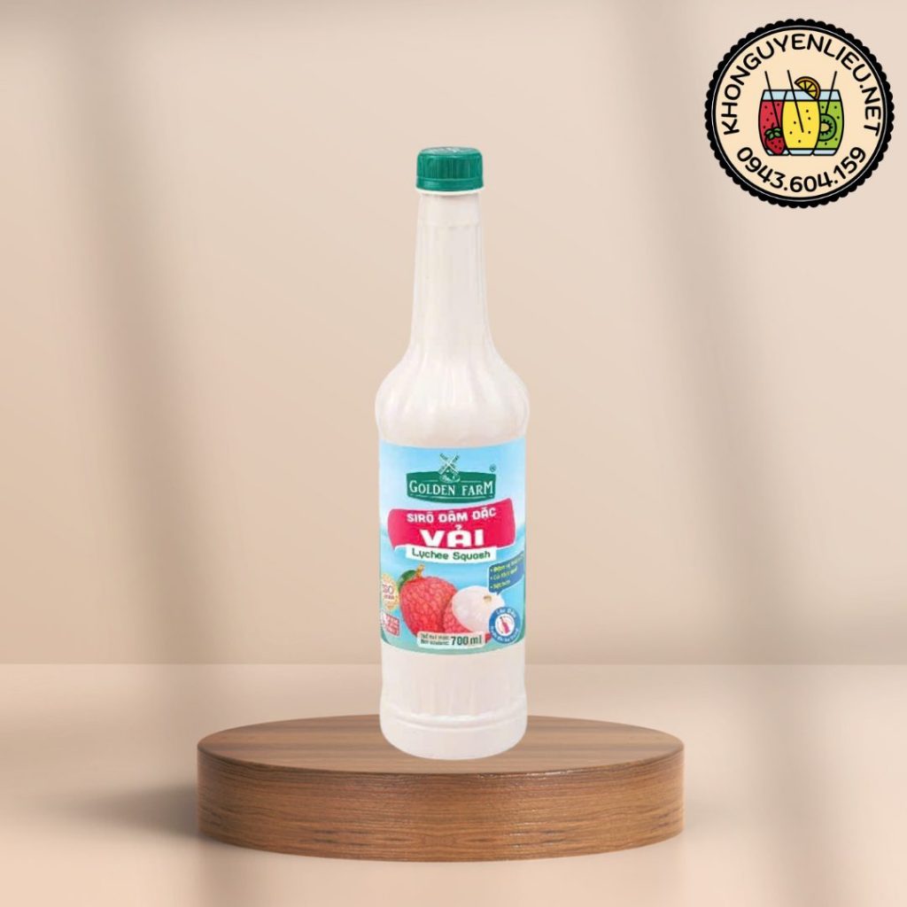 Siro Vải Golden Farm Chai 700ml