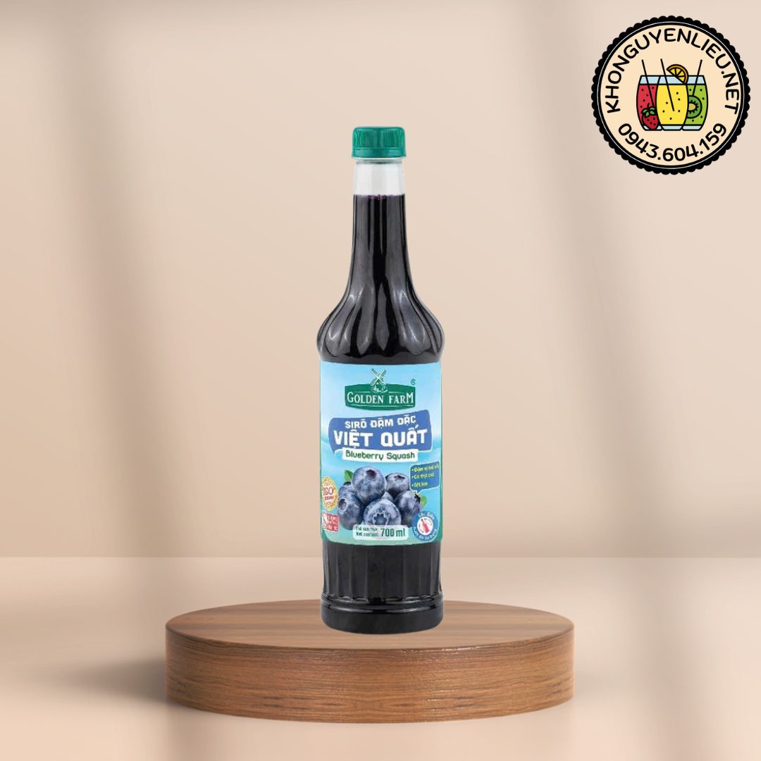 Siro Việt Quất Golden Farm Chai 700ml Siro Việt Quất Golden Farm Chai 700ml
