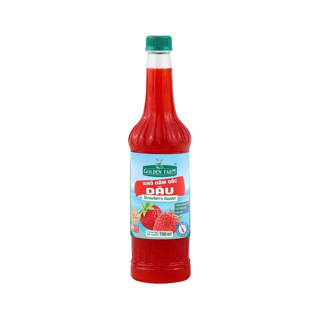 Siro Golden Farm Dâu Chai 700ml
