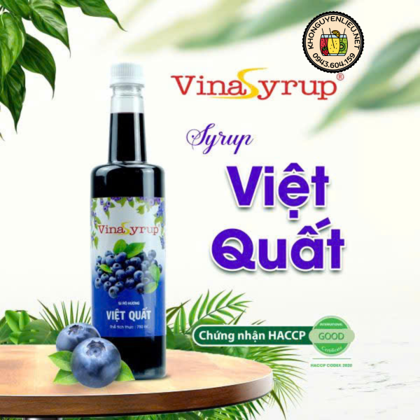 Siro Việt Quất VinaSyrup 750ml