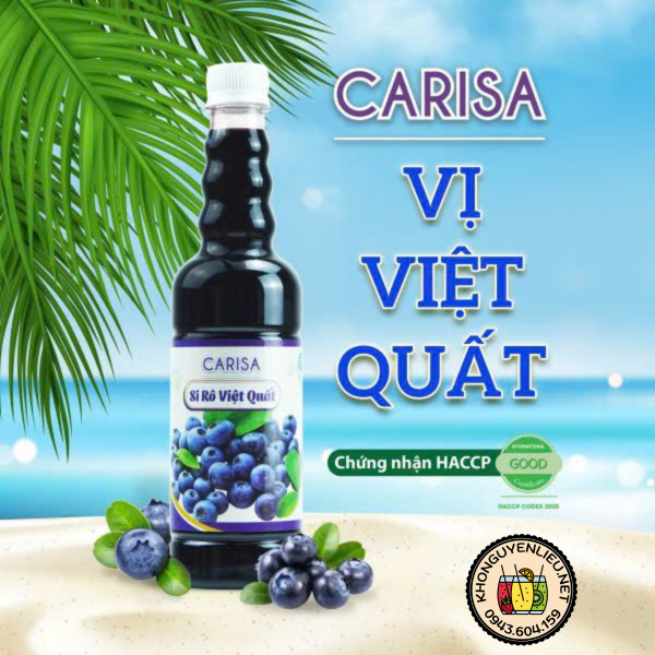 Siro Việt Quất Carisa 680g