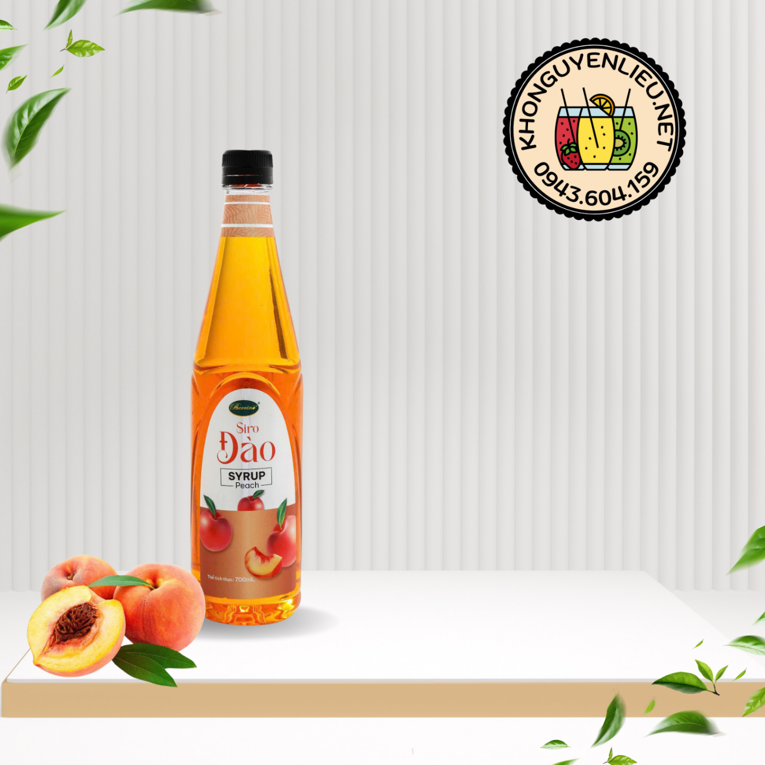 Siro Đào Berrino 700ml