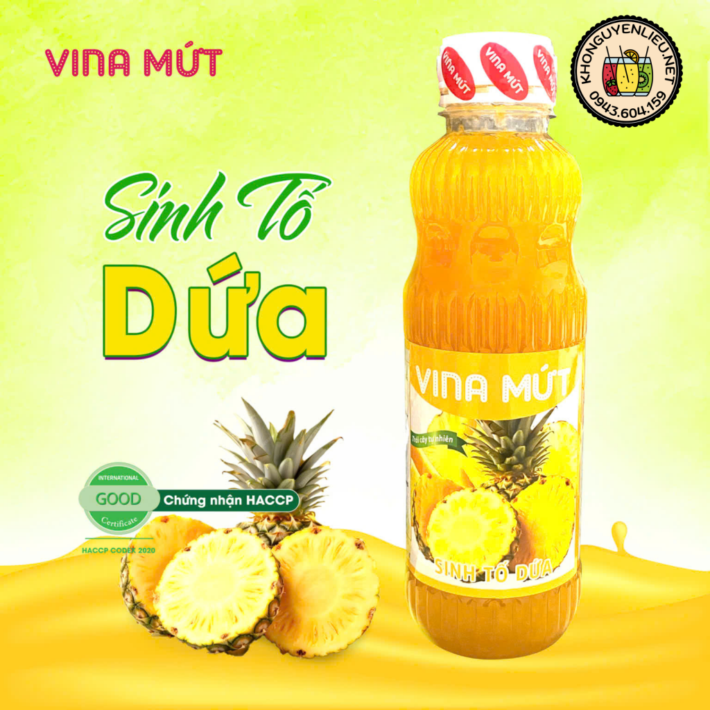 Mứt Dứa ViNa Mứt Chai 1L