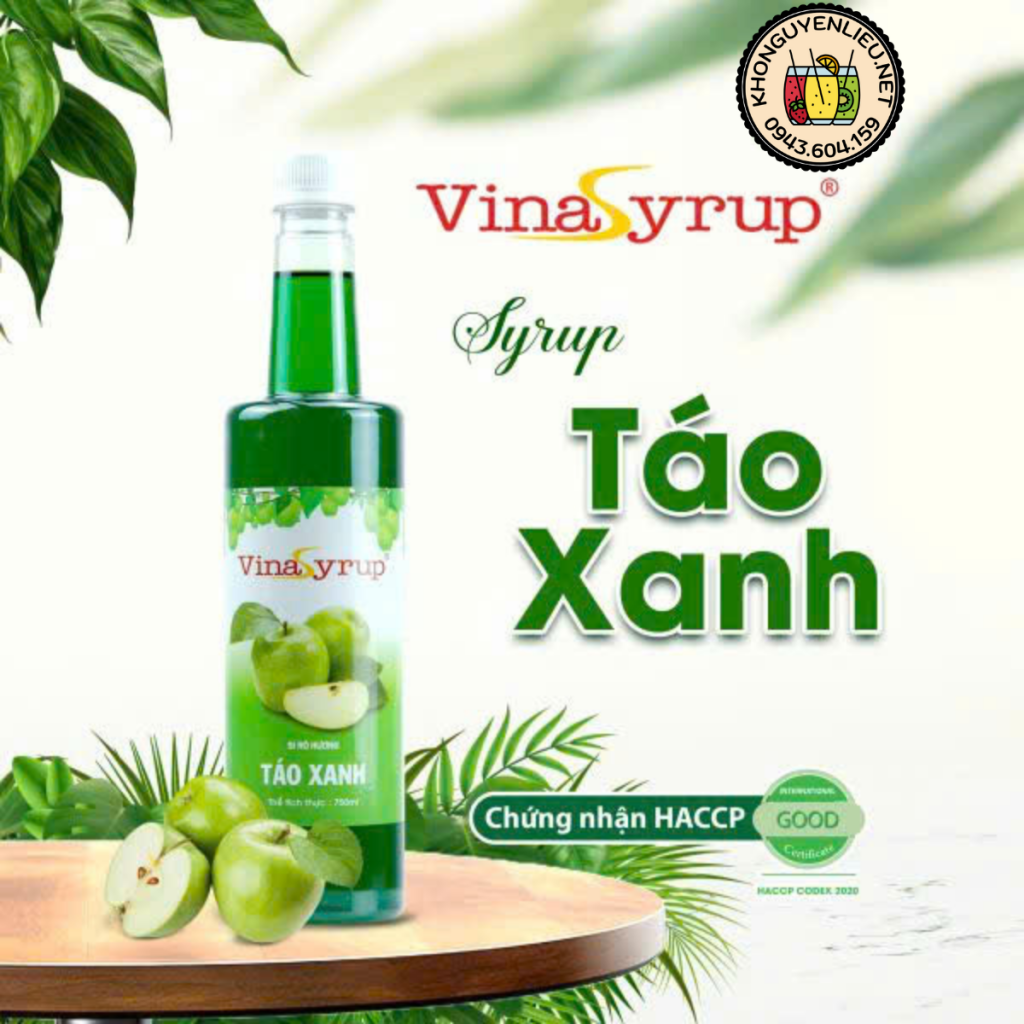 Siro Táo Xanh VinaSyrup 750ml