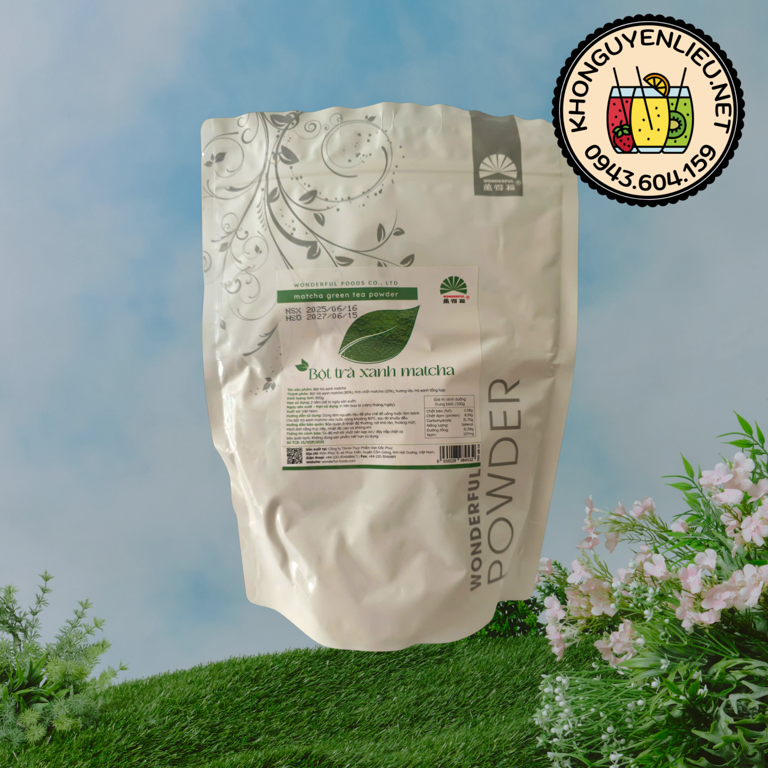 Bột Matcha Wonderful túi 500g