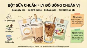 Bột sữa trong pha chế
