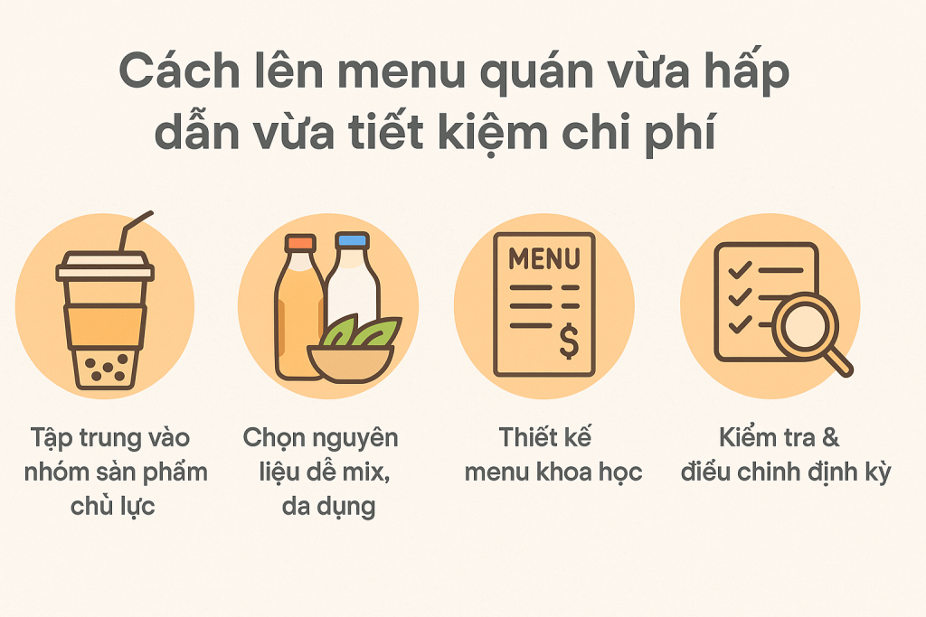 Cách Lên Menu Quán Vừa Hấp Dẫn Vừa Tiết Kiệm Chi Phí Nguyên Liệu