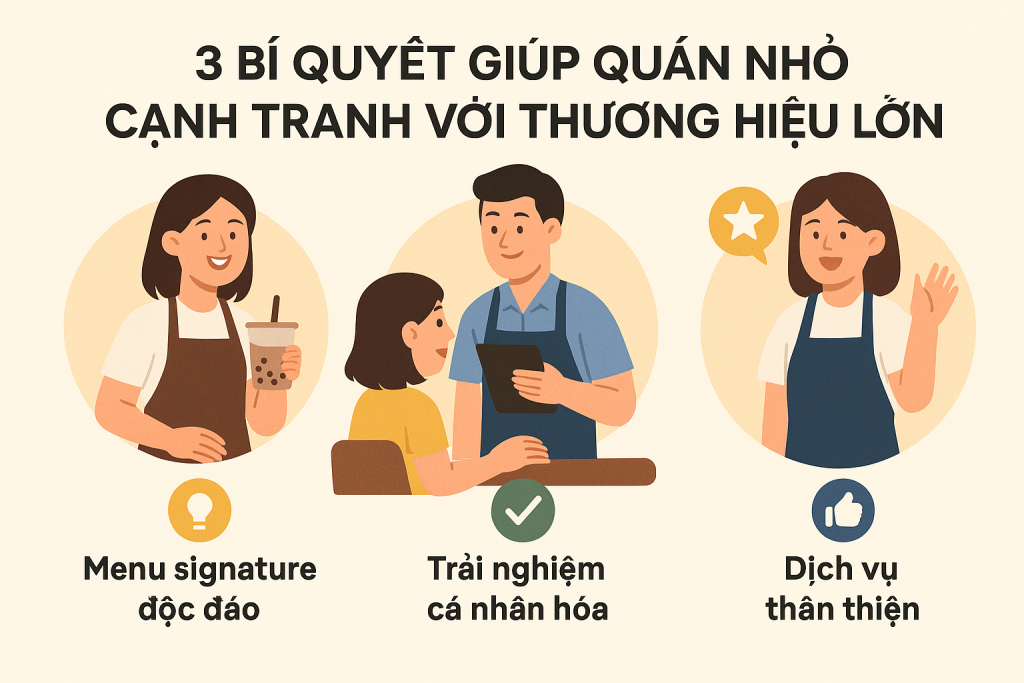 Làm Sao Để Quán Nhỏ Cạnh Tranh Với Thương Hiệu Lớn