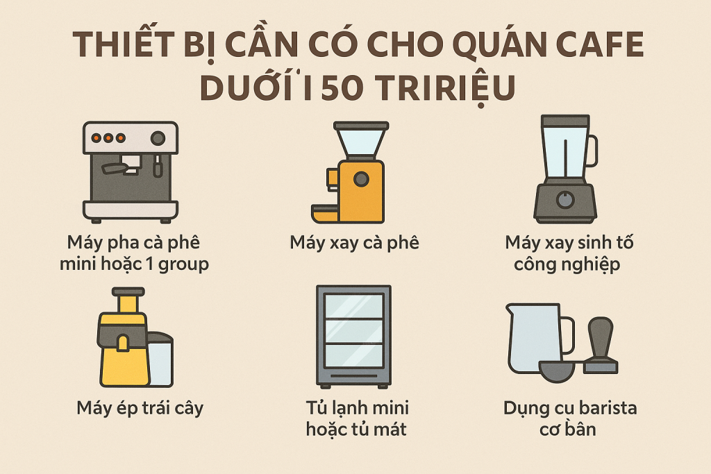 Setup quán cafe nhỏ – Những thiết bị cần có dưới 50 triệu
