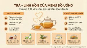 Trà – Bí Quyết Tạo Nên Hương Vị Khác Biệt Cho Quán