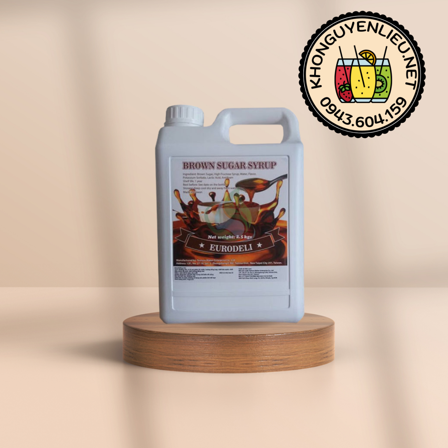 Siro Đường Đen Eurodeli 2,5 kg