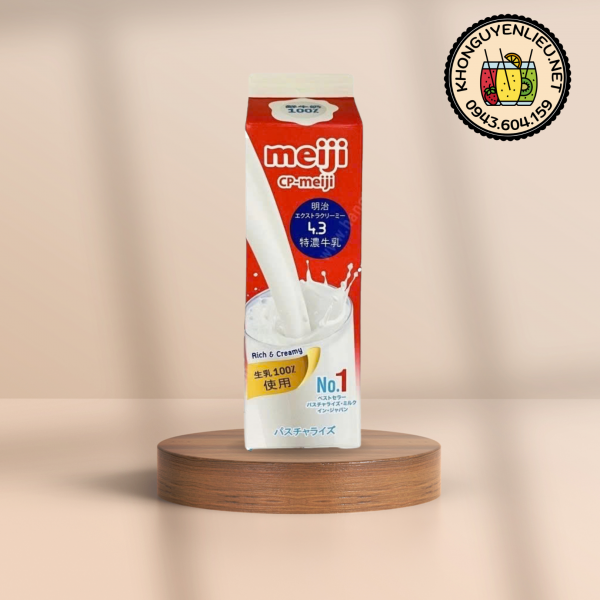 Sữa Tươi Thanh Trùng Meiji 4.3% Béo Hộp 946ml