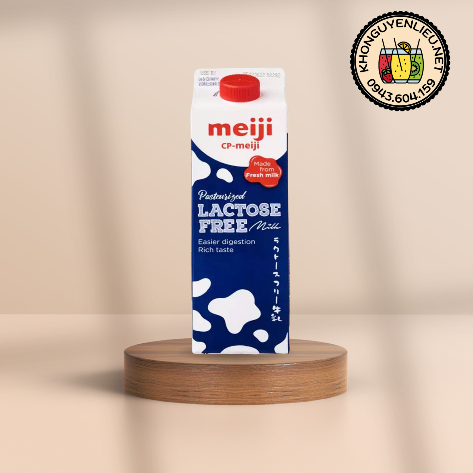Sữa Tươi Thanh Trùng Không Lactose Meiji Hộp 946ml
