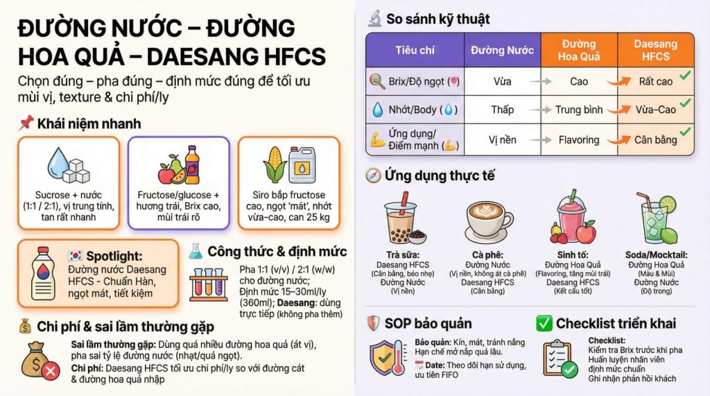 Đường nước và đường hoa quả