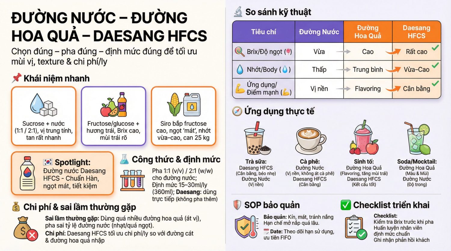 Đường nước và đường hoa quả