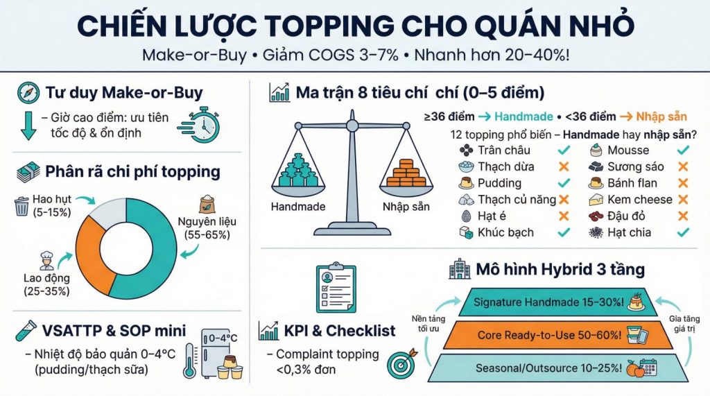 Topping handmade tại quán – Nên làm hay nhập sẵn
