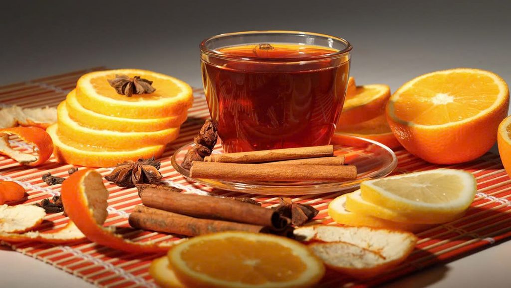 trà cam quế mật ong