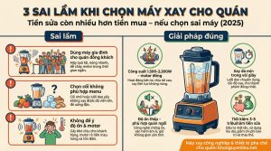 3 Sai Lầm Khi Chọn Máy Xay Cho Quán