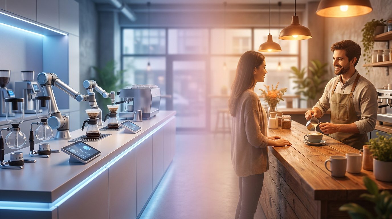 Tương lai máy móc thay barista đến đâu