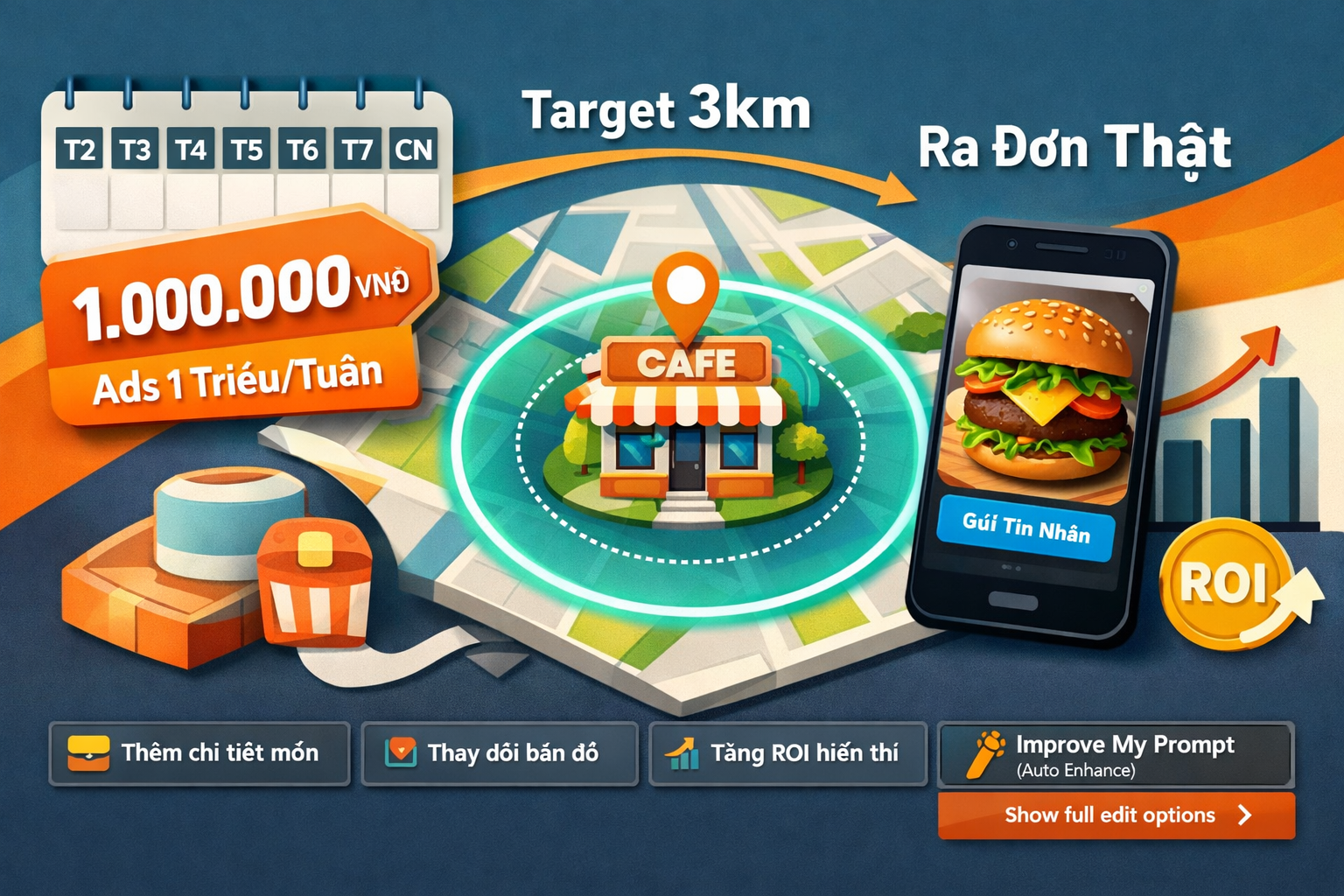 chạy quảng cáo cho quán